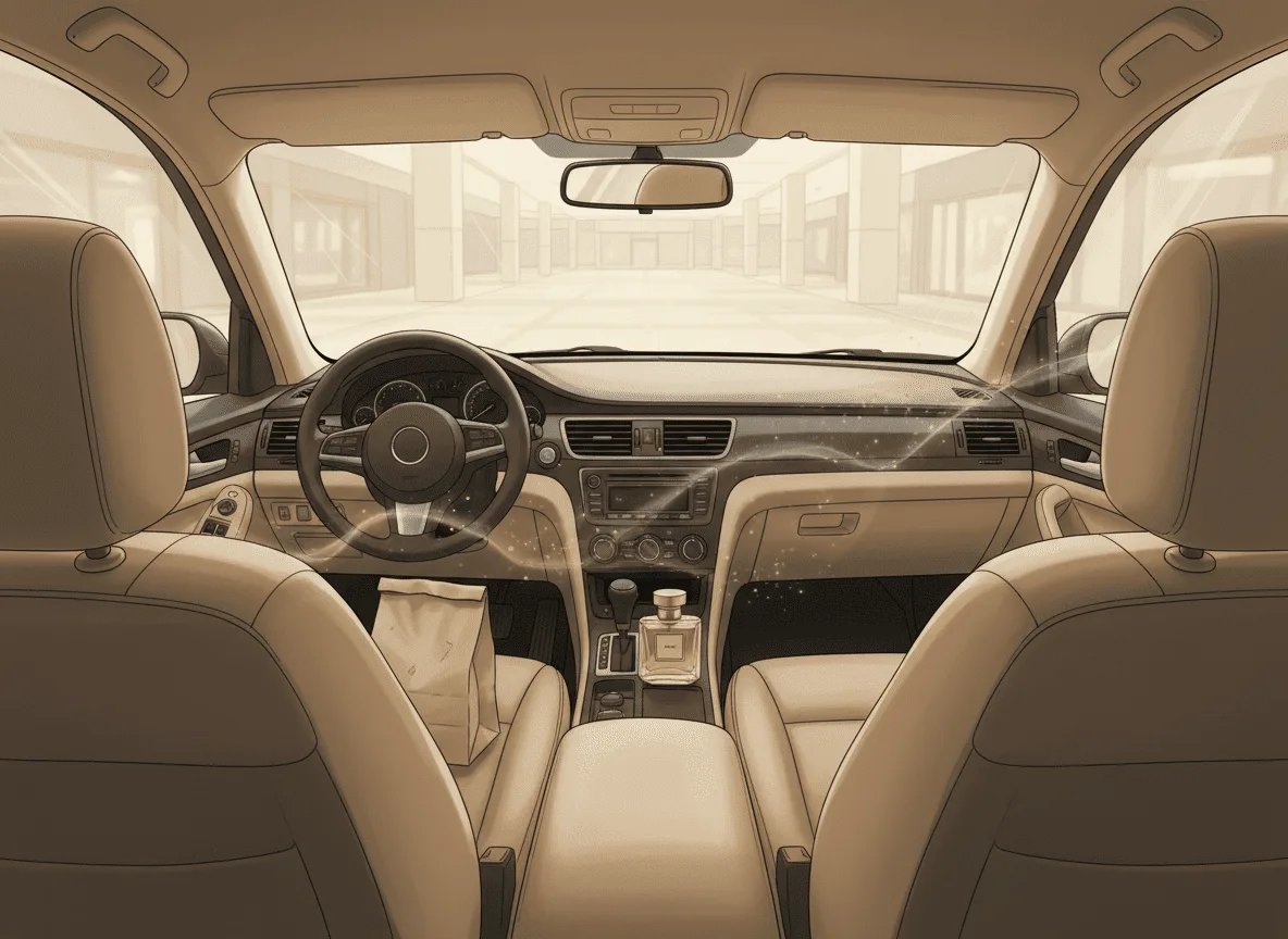 Slide Perfumes Para Quem Almoça Sozinho no Carro: A Arte de Transformar Solidão em Ritual